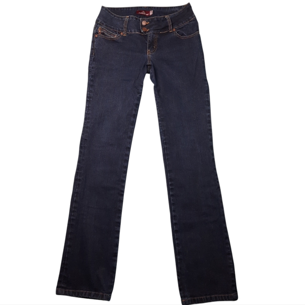 Jordache Low Rise Straight Leg Blue Jean SZ 3/4